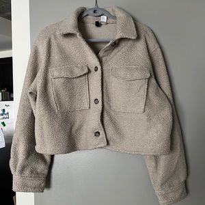 Cropped Sherpa jacket